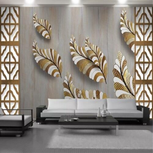 3d Luxury Floral Wallpaper Wall Papers Exquisite Pattern Leaves Interior Home Decor Living Room Bedroom Painting Mural Wallpaper