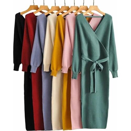 Модные трикотажные платья She'sModa China At AliExpress