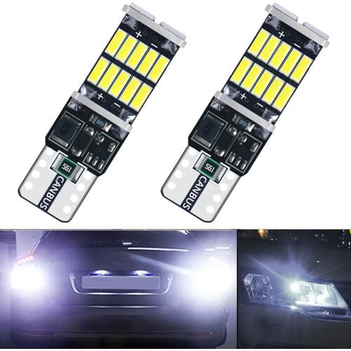 1X Car LED Light T10 T15 W16W 4014 Trunk Lamp Reversing Brake Light Turn Signal Rogue Reversing Lights BackUp Bulb Reading Light