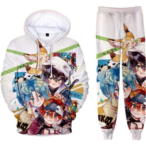 New SK8 the Infinity Miya Cosplay Hoodie Sweatshirts 3D Printed Reki Langa Harajuku Pullover Pants Suits Women Mens Tracksuits