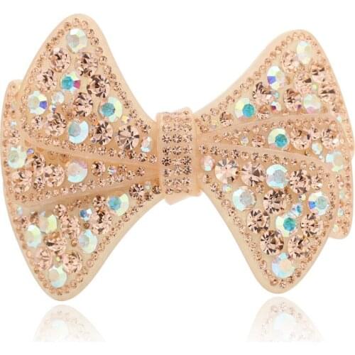 Large Butterfly Hair Clip Barrette - Rhinestone Hair Jewelry for Women Lady Retro Hair Accessory Ornament for Tiara Wedding Wear