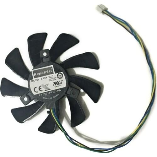 Repairist R7-240 R7350 GPU VGA Cooler For Radeon PowerColor PowerColor R7 350/240 Graphics Card Cooling System as Replacement