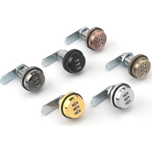 3 Digit Combination Password Box Lock 20-30mm Smart Cam Code Lock Zinc Alloy For Mailbox Cabinet Door Security Hardware