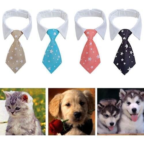 1PC Pet Bow Tie Necktie Adjustable Grooming Cat Necktie Collar Party Pet Supplies