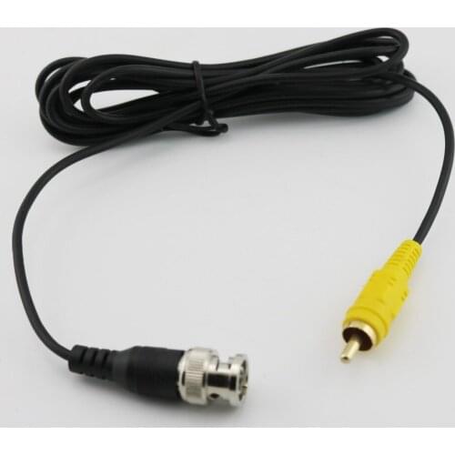10pcs BNC Male to RCA Male Clip Coaxial M/M Video DC Power Cable Lead for CCTV Security Camera DVR Wire Cord 2.5m