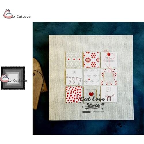 5PCS Tag Frame Metal Cutting Dies Stencils For DIY Scrapbooking Paper Card Decorative Craft Dies Embossing Die Cuts New 2019