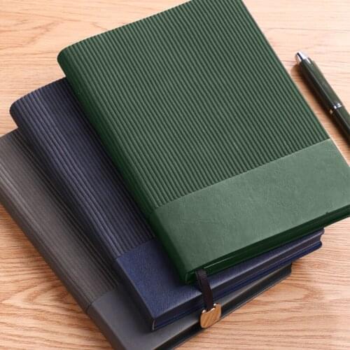 A5B5 splicing soft leather notebook office business planner notebook Kawaii Notepad student diary meeting book learning supplies