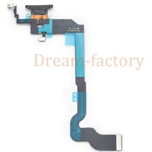Charging Charger Port Dock Connector With Mic Flex Cable For iPhone X Xr Xs Max