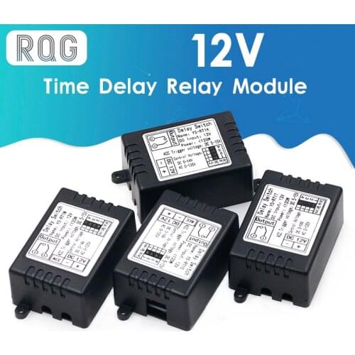 12V time delay relay Module, turn-on delay switch module, car modification, single-chip control time period optional