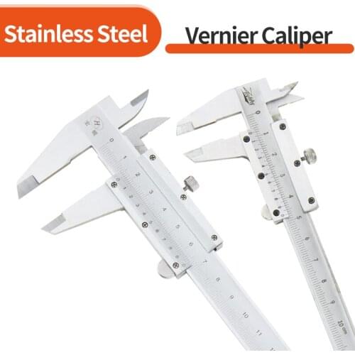 0-150mm Metal Caliper Steel/Carbon Vernier Calipers Micrometer Ruler Instruments Measuring Tools Ruler