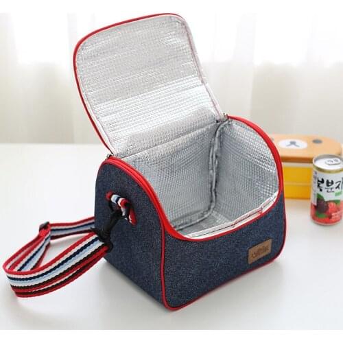 New Lunch Bag Thermal Insulated Picnic Cooler Box for School Work/Girls Boys Women Men Reusable Food Storage Bags Handbag