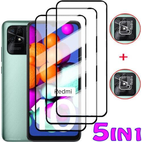Protetive Glass Xiaomi Redmi 9A 9 C 9C NFC Redmi Note10 Pro Screen Protector for Mi10T Mi10 T Mi 11 lite Camera Film Redmi Note 10 5G 10S Tempered Glass Redmi Note 10 Pro