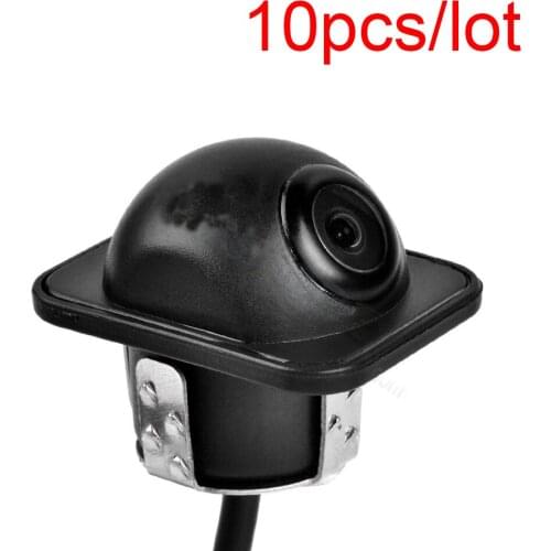 10pcs Car Auto Front View Camera Forward Cam Screw Bumper Mount Universal Fit Non-mirror Image w/o Parking Assistance Grid Lines