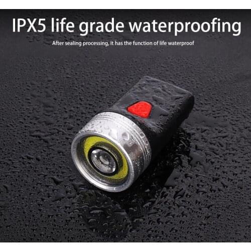 3pacs new bike lights outdoor cycling USB charging highlighting COB headlights mountain bike night ride safety warning lights