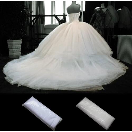 300cm*50yards Nylon Mesh Tulle White Fabric Wedding Fabric Swiss net Fabrics Soft Eco-Friendly Tulle Fabric epacket
