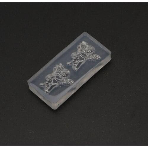 32CE Mini Angel Crystal Epoxy Resin Mold Necklace Pendants Silicone Mould DIY Crafts Ornaments Jewelry Decorations Casting