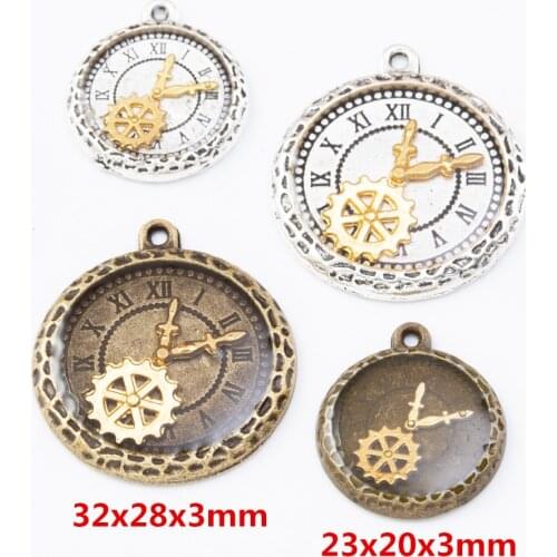 5/10pcs Vintage Antique bronze Wristwatch zinc alloy charms pendant DIY Bracelet Necklace metal jewelry accessories 7841-7843
