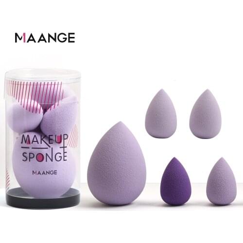 New 5pcs Mini Cosmetic Puff Water Drop Shape Soft Makeup Sponge Face Foundation Cream Concealer Make Up Cosmetic Powder Puff