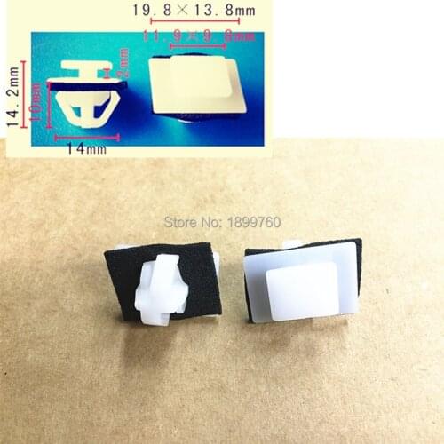 50 OEM Moulding Clip With Sealer 87756-2E000; 87756-38000 For Hyundai Entourage, Tucson & Veracruz For Kia Optima, Sedona