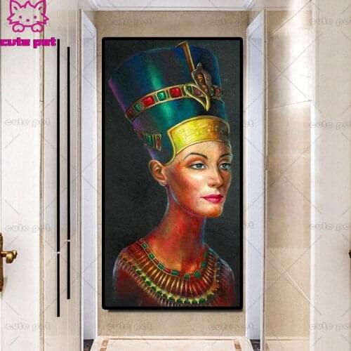 5D round square diamond embroidery Queen of egypt Diy full sets diamond painting mosaic pictures rhinestones icon large size art