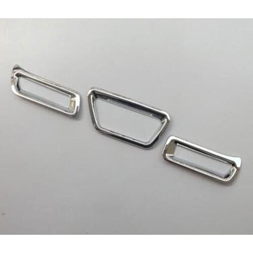 3Pcs/set Car Rear Back Fog Light Lamp and Brake Parking Light Lamp Frame Trim Styling For Suzuki S-cross 2014 2015 2016