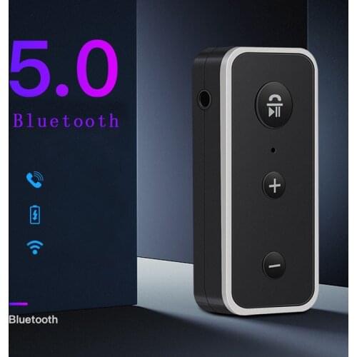 Bluetooth 5.0 Music Receiver Transmitter 3.5mm Jack Wireless Bluetooth Handsfree Adapter for Phone & Car Music Player