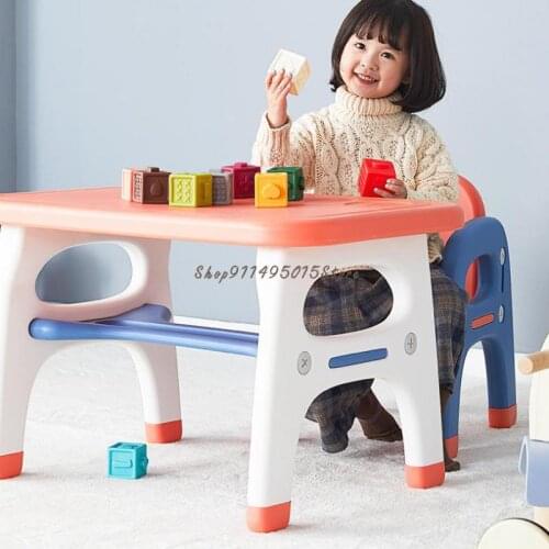 Childrens Writing Desk And Chair Kindergarten Baby Game Small Desk Home Toy Learning Desk And Chair Set