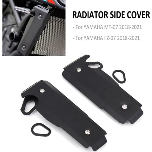 For YAMAHA MT-07 MT07 MT 07 FZ-07 FZ07 FZ 07 2018 2019 2020 2021 Motorcycle Radiator Grille Cover Protector Guard Side Covers