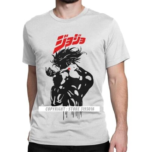 Japanese T Shirt Mens Dio Brando Jojo Tshirt O Neck Jojos Bizarre Adventure Anime Jjba Manga T-Shirt Camisa Streetwear