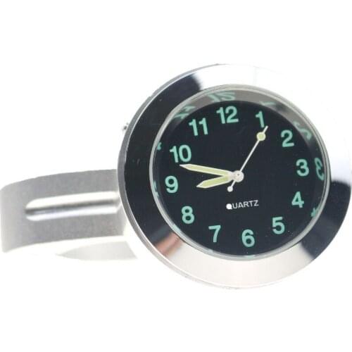7/8" - 1" Chrome Motor Handlebar Clock For Harley Honda Kawasaki Suzuki Cruiser