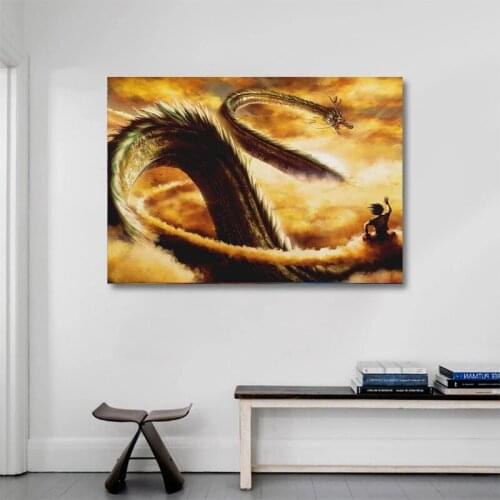 Japanese Anime Canvas Painting Dragon Ball Posters and Prints Art Print Mural Pictures Childrens Room Home Wall Decor Cuadros