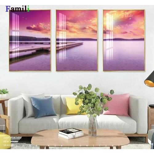 Canvas Painting Beach Ship Sea Wall Art Nordic Posters And Prints Seascape Home Decoration Pictures For Living Room