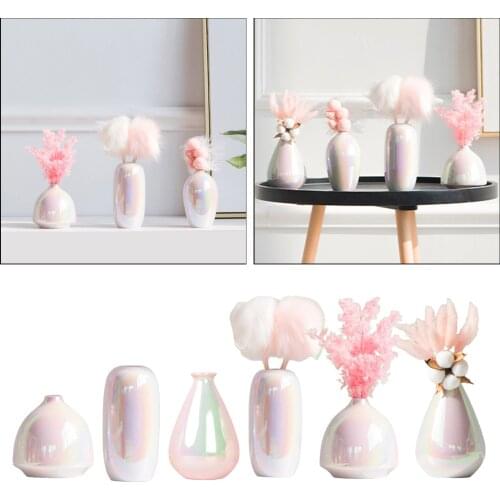 Ceramic Pink Flower Vase Decoration Modern Vase Flower Pot for Home Decor