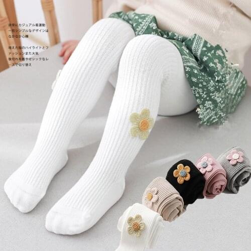 Girls Tights Princess Little Flowers Baby Girls Stocking Pantyhose Baby Spring and Autumn New Style Trousers Lace Stocking