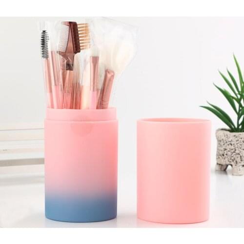 MECOLOR pink 12pcs Makeup Brushes Set kits Professnial Beauty Fondation blush eyeshadow lip eyebrow powder brush tools