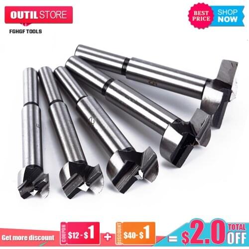 FGHGF 5pcs/set 15-35mm High Quality Auger Drill Bits Set Woodworking Hole Saw Wooden Wood Cutter Drilling Tools