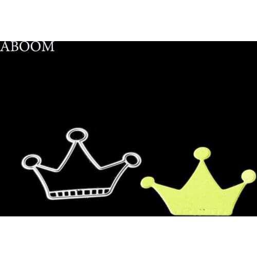 ABOOM Crown Paper Die Cutting Dies For Scrapbooking DIY Handmade Metal Photo Album Embossing Folder Template Paper Craft Die Cut