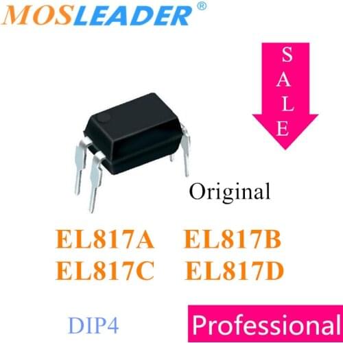 Mosleader EL817 DIP4 1000PCS Original EL817A EL817B EL817C EL817D Replace PC817 High quality Optocouplers Sale Big discount