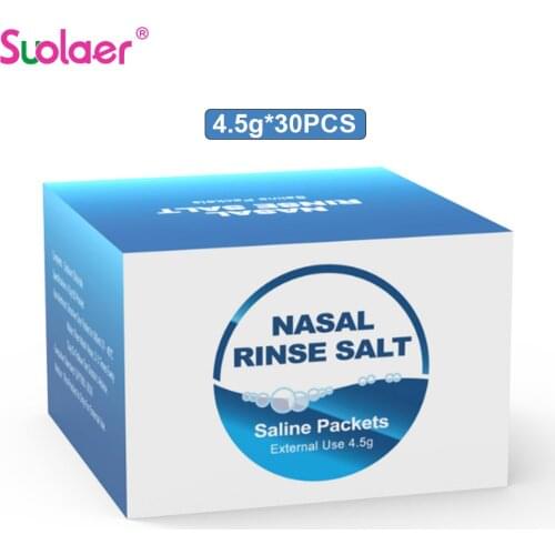 30PCS/Box 4.5g 2.7g Rinsing The Nose Irrigador Nasal Salts Sinusitis Treatment Nasal Wash Salt Health Care Tool Wholesale