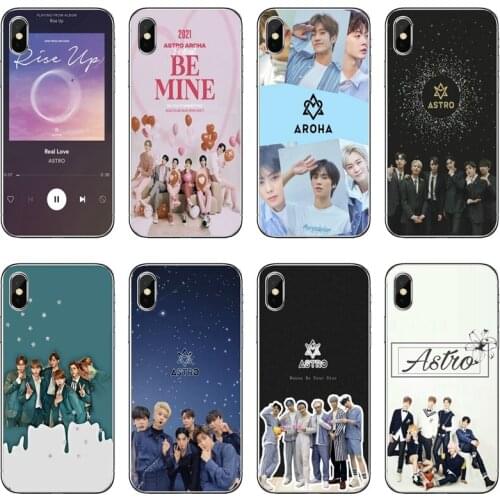 Astro Kpop Music Transparent Phone Case For iPhone 12 11 Pro Max Mini XS Max XR X 8 7 Plus 6 6S Plus 5 5S SE 2020