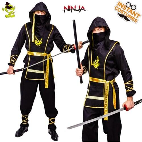 QLQ Adult Ninja Costume Cosplay Mens Ninja Purim Party Costumes Cosplay Halloween Movie Ninja Clothes For Adults