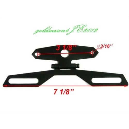 Adjustable Folding License Plate Tag Holder for Honda ATV Dirt Bike Dual Sport