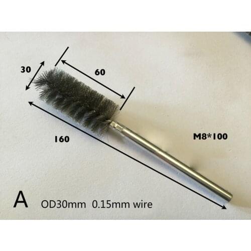 1pcs steel wire boiler cleaning brush wire brush pipe cleaner wire cleaning brush stainless steel wire brush OD30/35/40/50MM