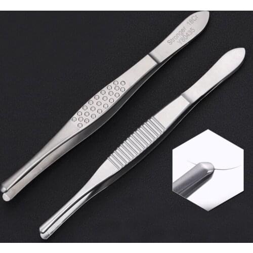 Shi Qiang stainless steel medical eyelash tweezers plucking eyelash curler eyebrow trimming grafting false eyelashes straight ro