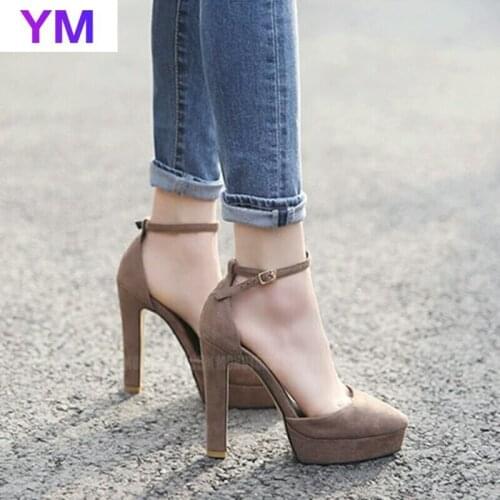 Pumps Single Shoes Shallow Mouth Pointed Toe High-heeled Shoes Thin Heels Sexy 2021 Womens High-heeled Cross-tied Ankle Strap