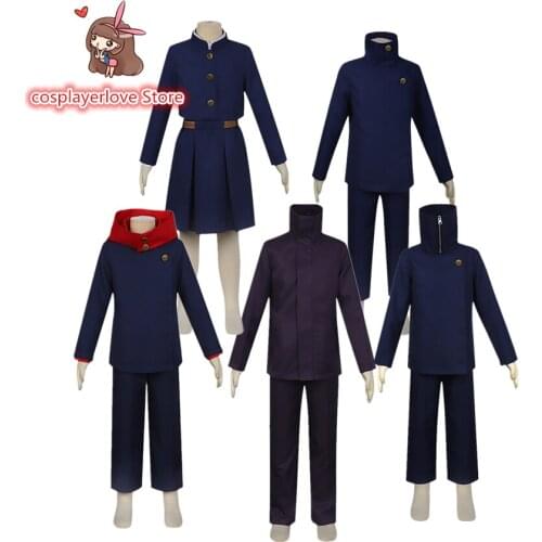 Jujutsu Kaisen Itadori Yuji Cosplay Costume Zenin Maki Kugisaki Nobara Skirts Gojo Satoru Uniform Kids Suit for Halloween