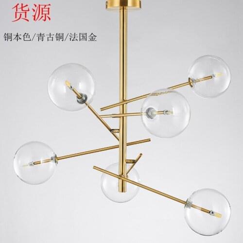Vintage crystal crystal hanging lamp industry brand hanging lamp lampes suspendues nordic decoration home living room decoration