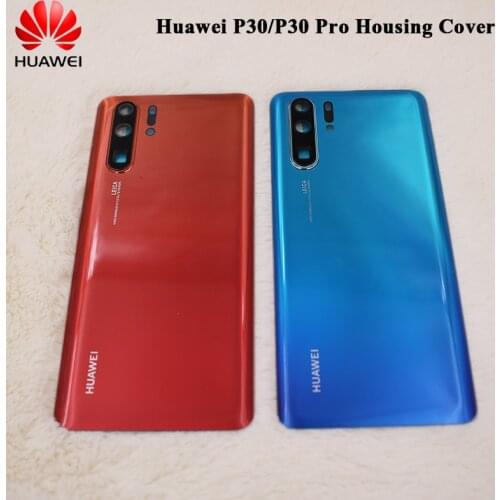 Back Glass Cover For Huawei P30 P30pro Battery Housing Panel Case Rear Door Phone Replacement With Camera Lens Housing Protect