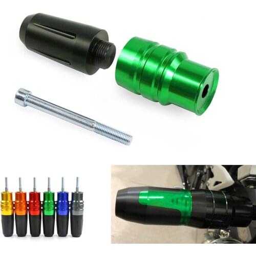 Exhaust Sliders Crash Pads Frame Protector For KAWASAKI Z250 Z300 Z400 Z900 Z650 Z750 Z1000/SX ZX6R Z800 Z900RS ER6N ZX10R ER6F