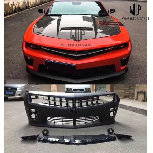 ZL1 High quality PP Upainted Front bumper racing grills Car body kit For Chevrolet Camaro ZL1 10-14